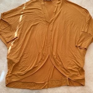 Mustard cocoon cardigan new without tags size XL